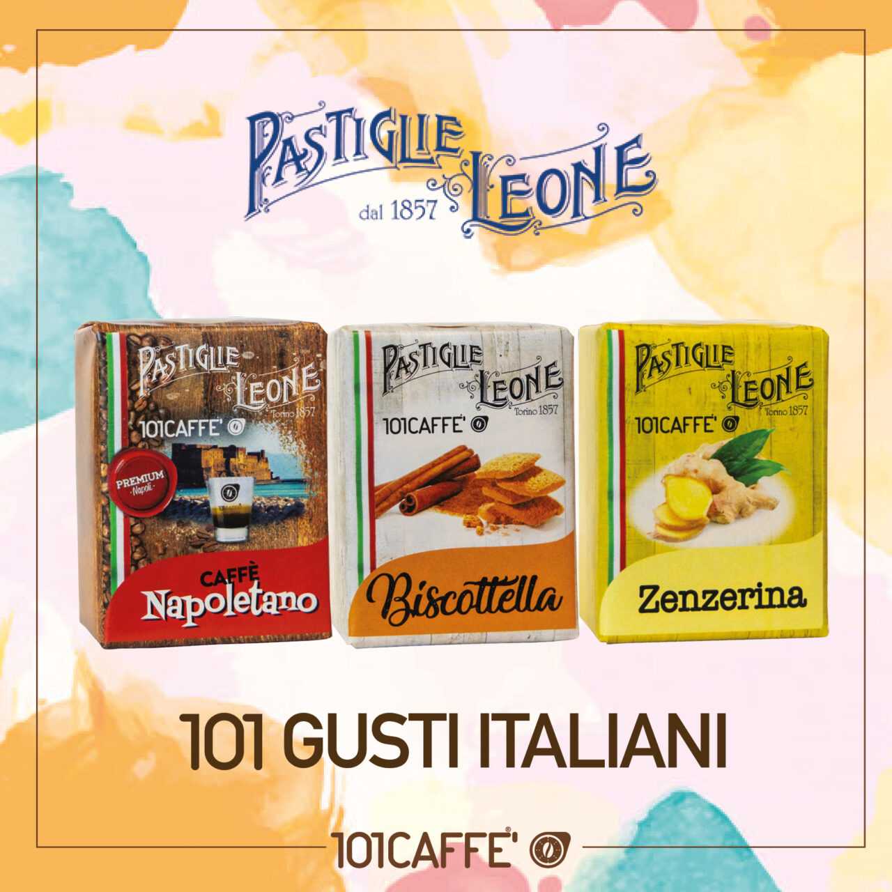 101Caffè e Pastiglie Leone si incontrano nella nuova collezione