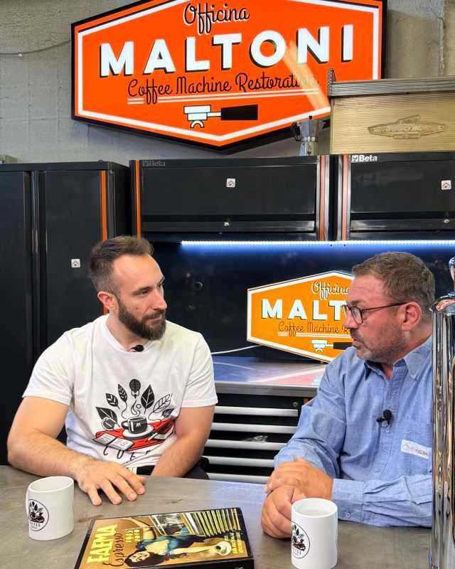 Alessandro Giammatteo conversa con Enrico Maltoni (foto concessa)