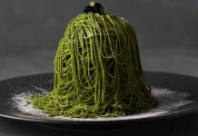 Uno dei piatti al Matcha servito da Saryo (foto concessa)